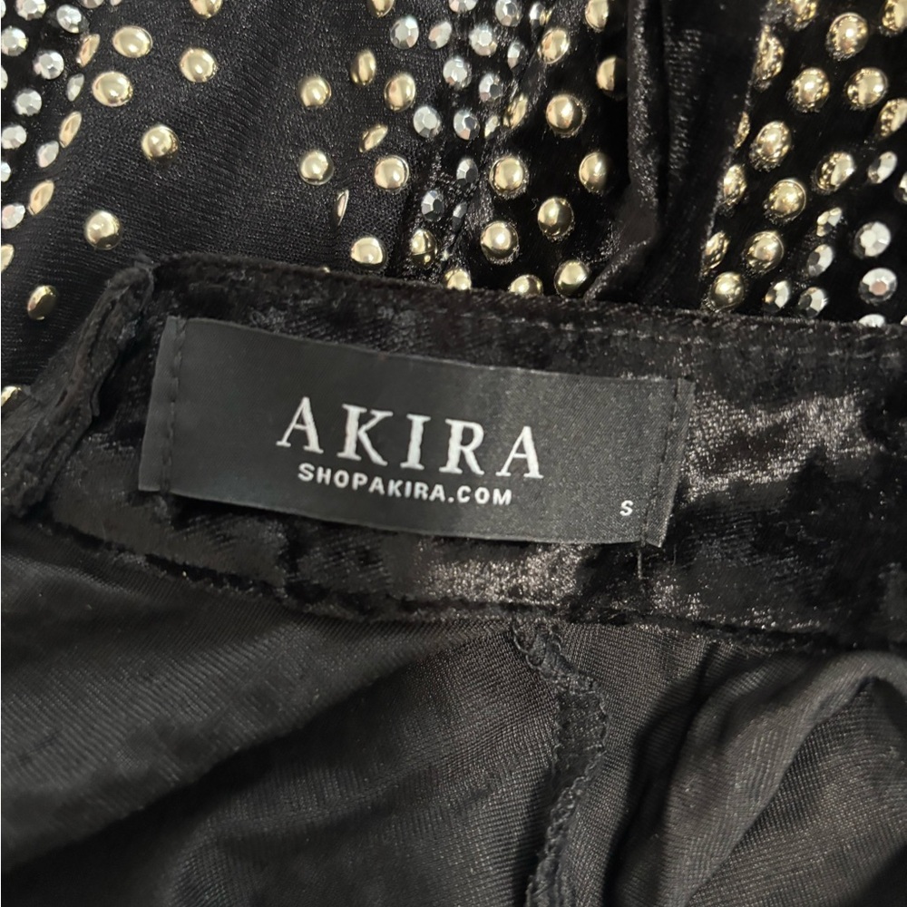 AKIRA Black and Silver Studded Jumpsuit - Picture 3 of 3